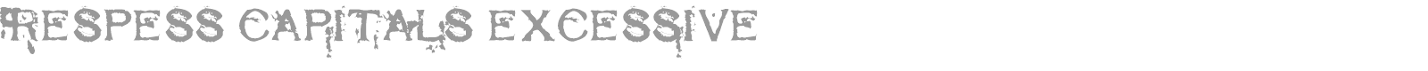 Respess Capitals font preview